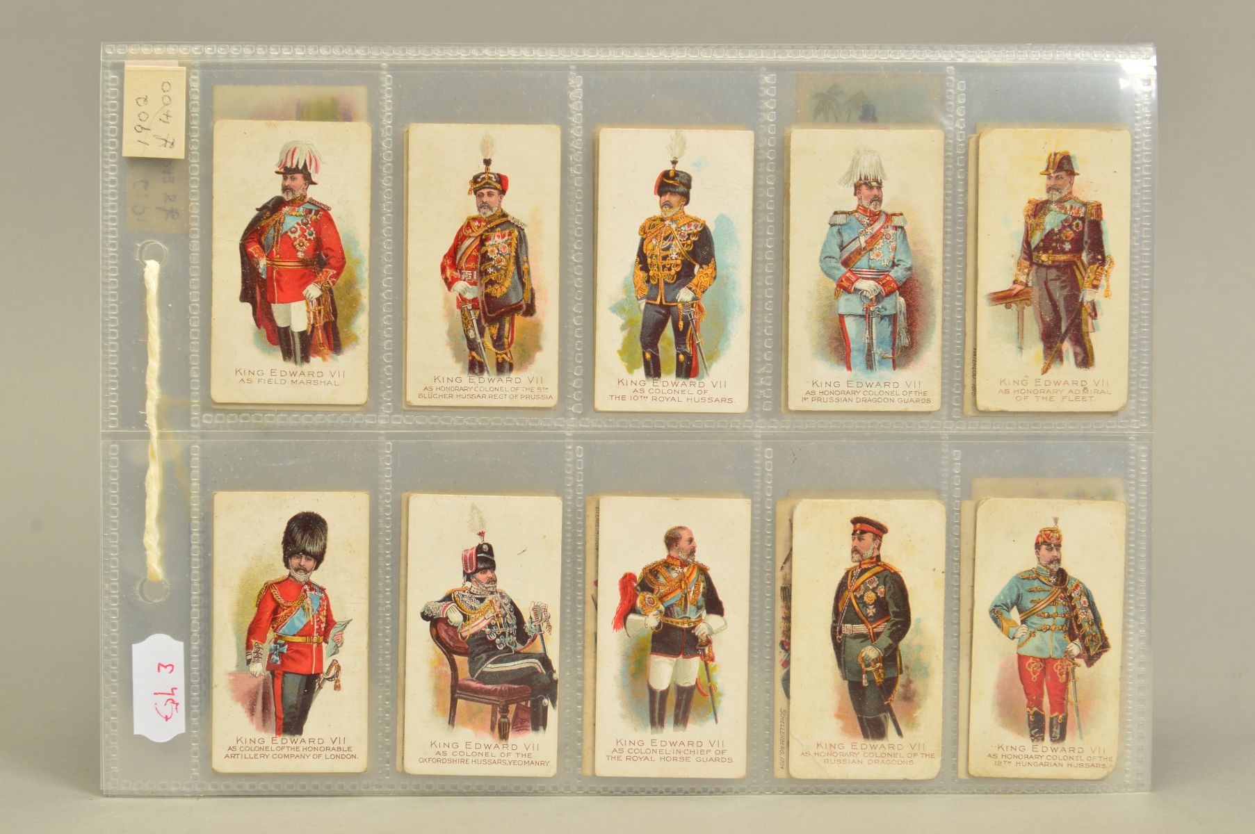 A COLLECTION OF FIFTY SEVEN TADDY'S CIGARETTE CARDS ON A MILITARY THEME, featuring incomplete sets