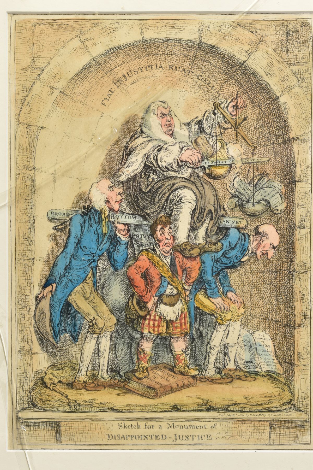 POLITICAL INTEREST CARICATURES, After James Gillray (1757-1815), 'The Daily-Advertiser; Vide, - Image 11 of 13