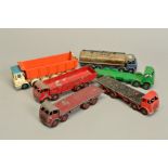 A QUANTITY OF UNBOXED DINKY TOYS TRUCK MODELS, to include assorted Supertoys Foden Wagons, Leyland