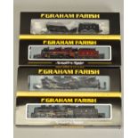 FOUR BOXED GRAHAM FARISH BY BACHMANN N GAUGE LOCOMOTIVES, Jubilee Class 'Trafalgar' No.5682, L.M.