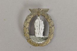 A WWII GERMAN 3RD REICH COMBAT BADGE, 'Mine Sweeper-Sub Chaser and Escort Vessel', this example