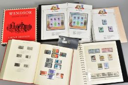 A COLLECTION OF STAMPS, in three albums, comprising 1981 Royal Wedding album, SG Windsor album