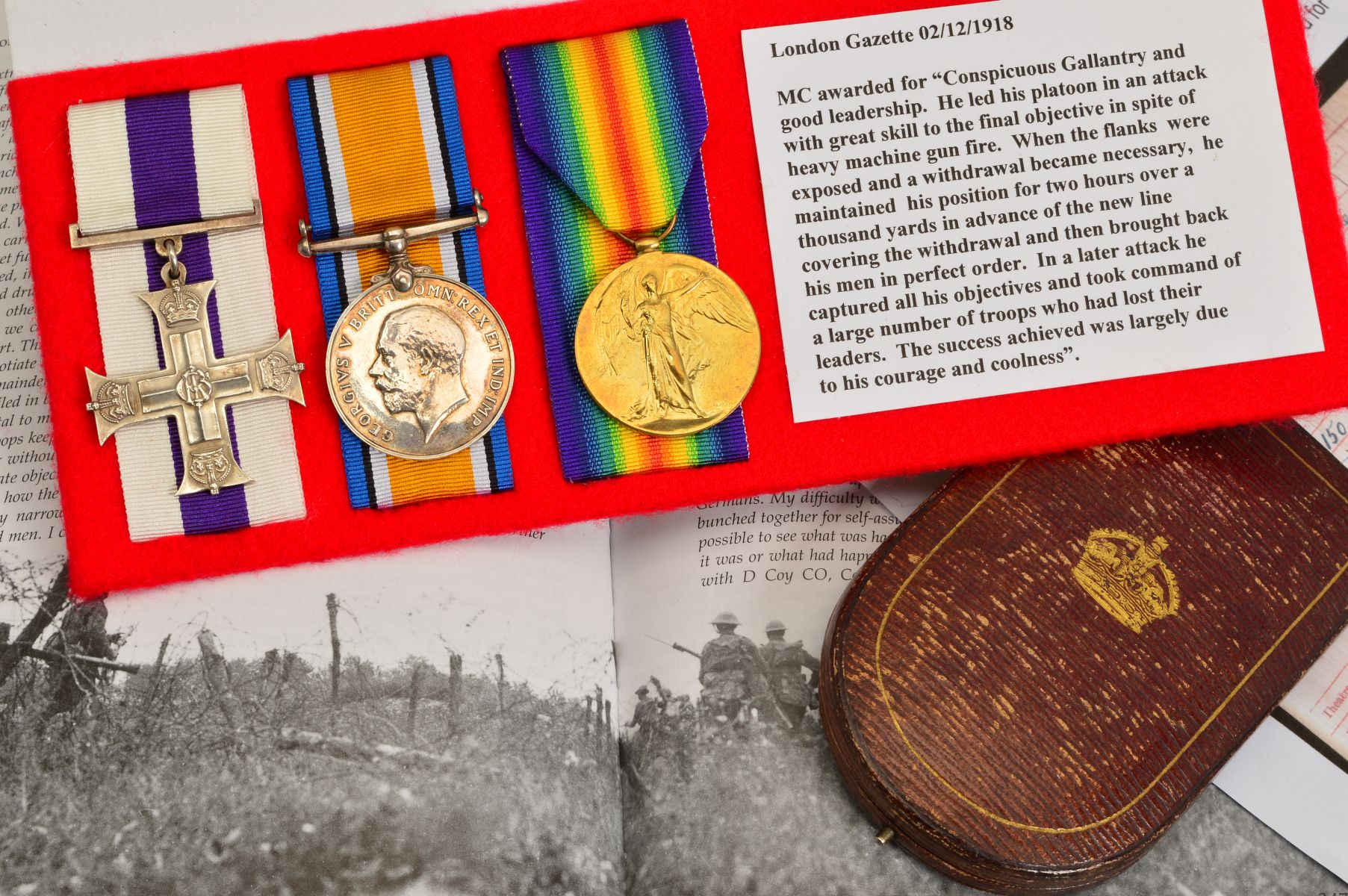 A WWI M.C. GALLANTRY GROUP OF THREE MEDALS TO AN OFFICER WHO SERVED WITH THE 28TH LONDON REGIMENT - Image 2 of 5