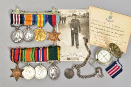 A WWI GALLANTRY GROUP OF MEDALS, and other items relating to the War Service of a soldier with the