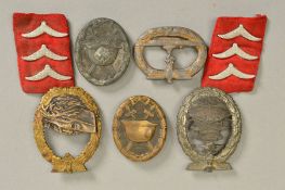 A SMALL COLLECTION OF WWII GERMAN 3RD REICH COMBAT BADGES, comprising of a Kreigsmarine High Seas