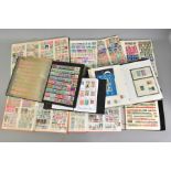 TEN WORLD STAMP ALBUMS, (10)