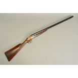 A 12 BORE BY A. MINO MODEL 'IDEAL' SIDE BY SIDE NO EJECTOR SHOTGUN, serial number 5317, made in