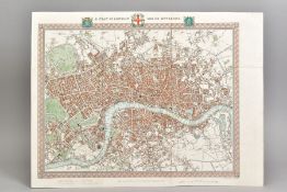 LONDON, CREIGHTON (R) AND WALKER (J & C), A Plan of London and its Environs, drawn and engraved