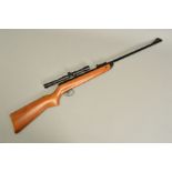 A .177'' B.S.A. METEOR MK II (SUPER) AIR RIFLE, serial number NE71340, the metal work has retained a