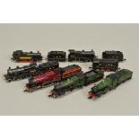A QUANTITY OF UNBOXED AND ASSORTED N GAUGE LOCOMOTIVES, including Graham Farish Class 4P, No.1111,