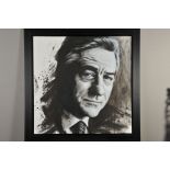 JEN ALLEN (BRITISH 1979), 'Robert De Niro', a portrait of the iconic film star, acrylic on canvas,