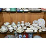 VARIOUS AYNSLEY 'COTTAGE GARDEN' TRINKETS, together with a 'Kutani Crane' trinket, a Noritake teaset