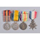 A QUEENS SOUTH AFRICA MEDAL, four bars SA1901/SA1902/Transvaal/Ora nge Free State, named to 3927 Pte