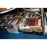 EIGHT BOXES OF BOOKS RELATING TO ART AND ANTIQUE COLLECTING etc