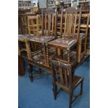 AN EARLY TO MID 20TH CENTURY SQUARE OAK DRAW LEAF TABLE on a cross stretchered base, 91.5 square x