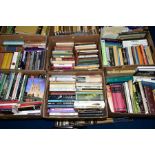 SIX BOXES OF BOOKS, of various subjects
