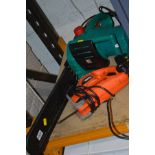 A BOSCH ELECTRIC CHAINSAW together with a Black and Decker Scorpion saw (2)