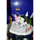 A BOXED LIMITED EDITION COALPORT THE SNOWMAN CHARACTER FIGURE GROUP, 'Ice Dance' No 768/950