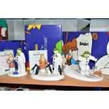 THREE BOXED COALPORT SPECIALIST GIFT RETAILERS THE SNOWMAN CHARACTER FIGURES, 'Penguin Pals'