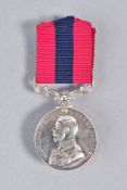 A GEORGE V DISTINGUISHED CONDUCT MEDAL, appears un-named but has been erased as a partial '4' is