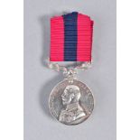 A GEORGE V DISTINGUISHED CONDUCT MEDAL, appears un-named but has been erased as a partial '4' is