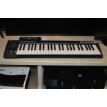 TWO M-AUDIO KEYSTATION MIDI KEYBOARDS (2)