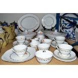 A ROYAL WORCESTER 'FAIRFAX' DINNER SERVICE, including meat platter, tureens and covers, gravy boat