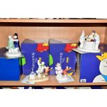 FOUR BOXED COALPORT LIMITED EDITION THE SNOWMAN CHARACTER FIGURES, exclusively for Guild of