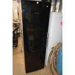 A STANDING RIGHT HAND OPENING BLACK BOSCH FRIDGE, height 186cm