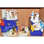 FOUR COALPORT LIMITED EDITION THE SNOWMAN CHARACTER FIGURES (three boxed), 'All Together Now'