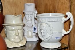 A BURLEIGH WARE 'CHAMPION OF DEMOCRACY' LOVING JUG, depicting President Roosevelt and Winston
