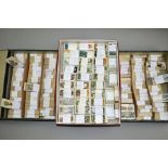A LARGE COLLECTION OF SEVERAL THOUSANDS OF WILL'S CIGARETTE CARDS in one box and two lock spring