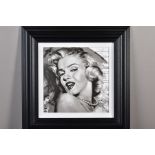 JEN ALLEN (BRITISH 1979) 'MARILYN MONROE', a limited edition monochrome print of the iconic movie