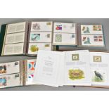 STAMPS/FIRST DAY COVERS, two albums of U.N FDCS, one album of Songbirds mint collection and one
