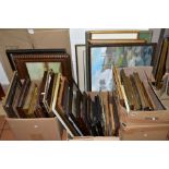 A QUANTITY OF PAINTINGS AND PRINTS, etc, to include late 19th/early 20th Century watercolours and