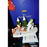 A BOXED LIMITED EDITION COALPORT THE SNOWMAN CHARACTER FIGURE GROUP, 'Winter Fun' No 67/1500