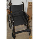 A SOMA BLACK FOLDING DISABILITY WHEELCHAIR