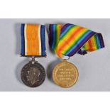 A WWI PAIR OF BRITISH WAR AND VICTORY MEDALS, named to 67106 Pte A Washbrook, Durham Light Infantry