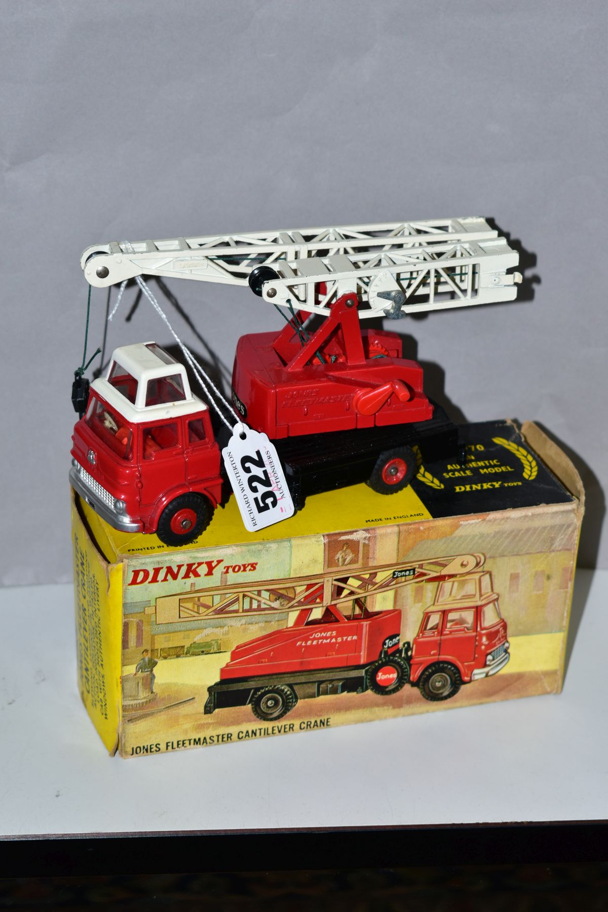 A BOXED DINKY TOYS BEDFORD TK JONES FLEETMASTER CANTILEVER CRANE, No 970, appears complete and in