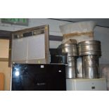 A TECHNIC COOKER HOOD WITH TWO CHIMNEY EXTRACTORS and accessories (7)