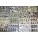 A LARGE COLLECTION OF OVER ONE THOUSAND FIVE HUNDRED JOHN PLAYER CIGARETTE CARDS, mostly complete