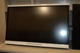 A SMART TECH SPNL-6065 65'' INTERACTIVE LCD DISPLAY in white surround