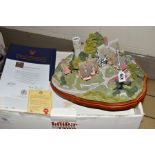 A BOXED LIMITED EDITION LILLIPUT LANE SCULPTURE, 'Saxham St. Edmunds', No.0235/4500, with