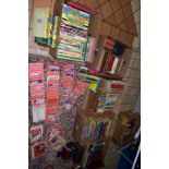 SIX BOXES OF BOOKS, to include Ladybird childrens books, 'Dandy', 'Beano', 'Dr Who', 'Sooty' etc,