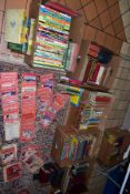 SIX BOXES OF BOOKS, to include Ladybird childrens books, 'Dandy', 'Beano', 'Dr Who', 'Sooty' etc,