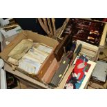 THREE BOXES OF EPHEMERA AND A FOLIO, comprising one box of legal/commercial documents (Probates,