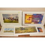 FOUR LIMITED EDITION PRINTS, comprising 'Terrace La Reuda' by Ann Oram, 'Jack and Jill Mills' by