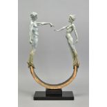 CARL PAYNE (BRITISH 1969), 'Unity', a bronze sculpture of male and female figures, 73/95m with