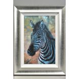 ROLF HARRIS (AUSTRALIAN 1930), 'Young Zebra', a Limited Edition print on canvas, 77/195, signed