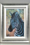 ROLF HARRIS (AUSTRALIAN 1930), 'Young Zebra', a Limited Edition print on canvas, 77/195, signed